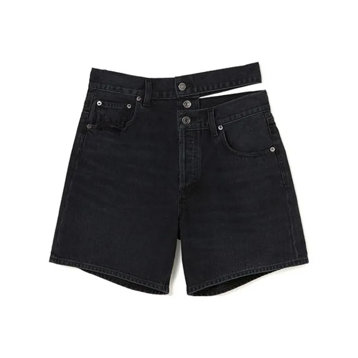 AGOLDE Denim Shorts Women's Black-0