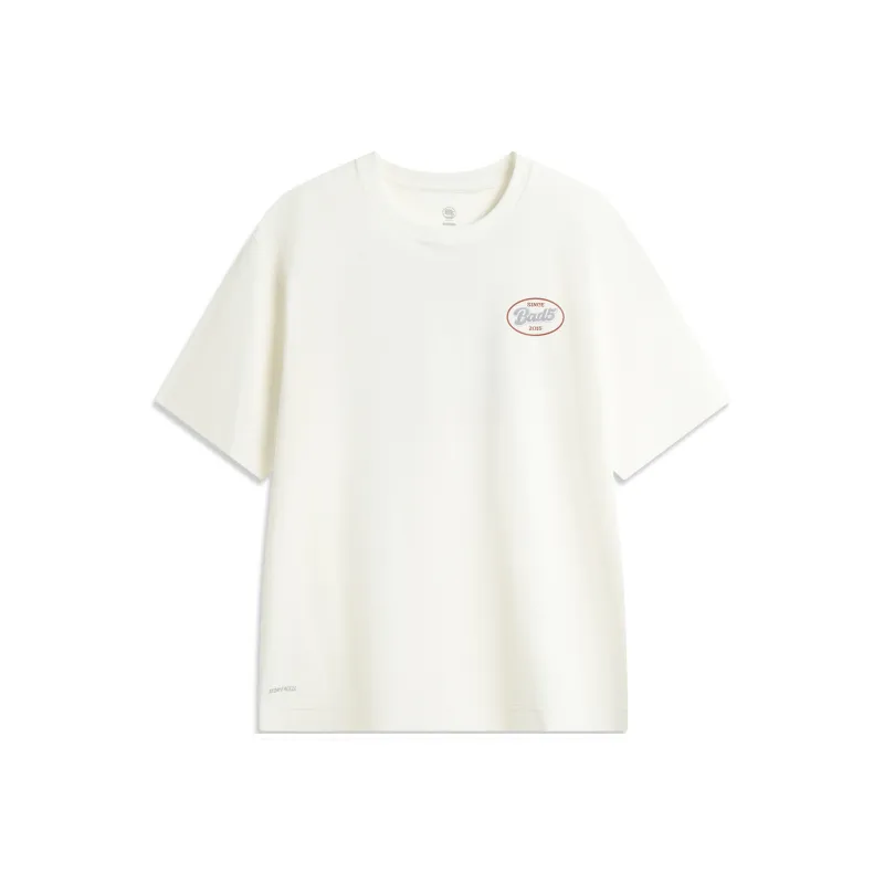 LiNing Basketball Collection T Shirt Men's Ivory-1
