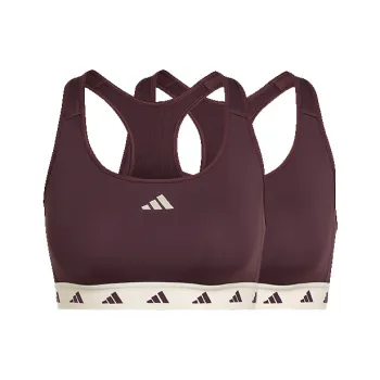 Adidas Powerreact Training Techfit Sports Underwear Women's 2 Pack Coffee