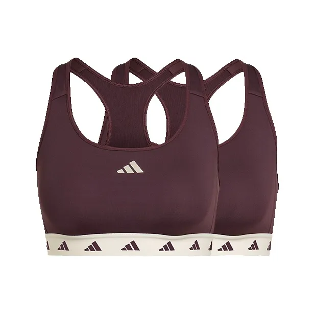 Adidas Powerreact Training Techfit Sports Underwear Women's 2 Pack Coffee-0