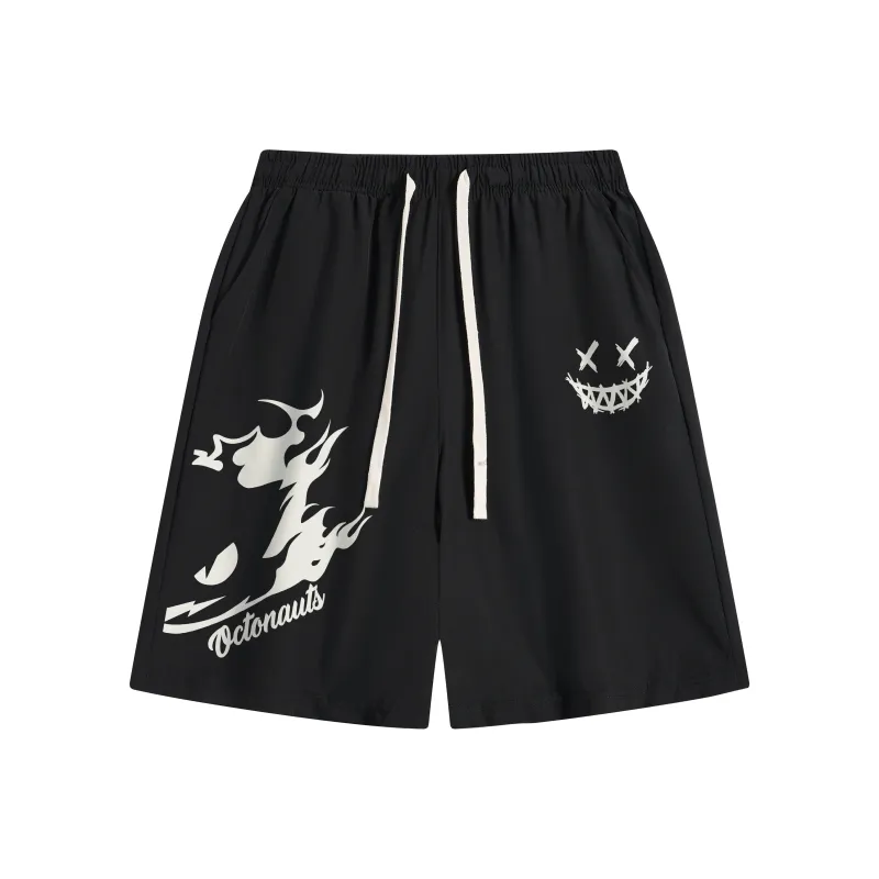 Small Columns Under The Sea Casual Shorts Unisex-0