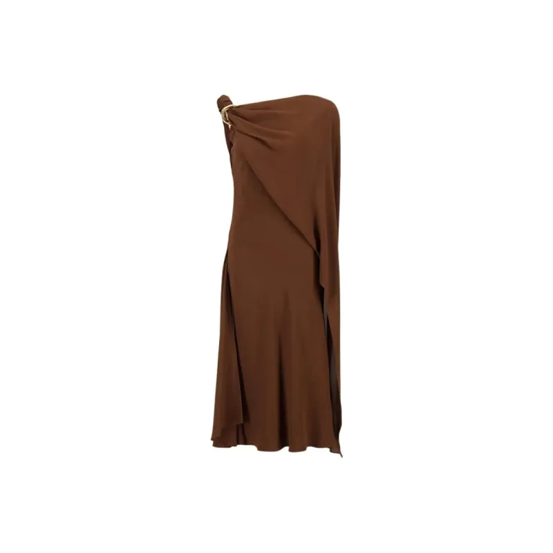 GUCCI Sleeveless Dress Women's Brown-0