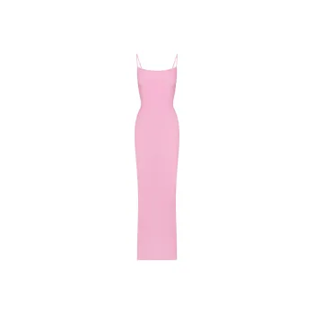 SKIMS Valentine's Day Collection SS25 SOFT LOUNGE LONG SLIP DRESS Slip Dress Women's BUBBLE GUM/Bubble Candy