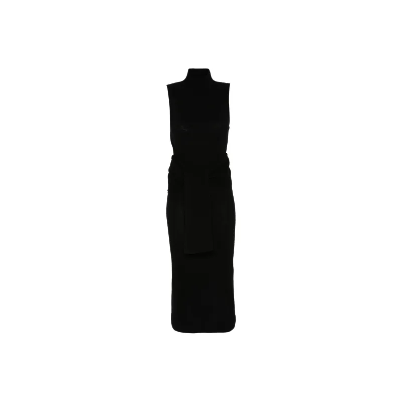 MM6 Maison Margiela Turtleneck Sleeveless Dress-0