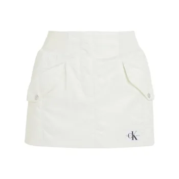 CALVIN KLEIN Casual Short Skirts Europe Version Women's Light Yellow