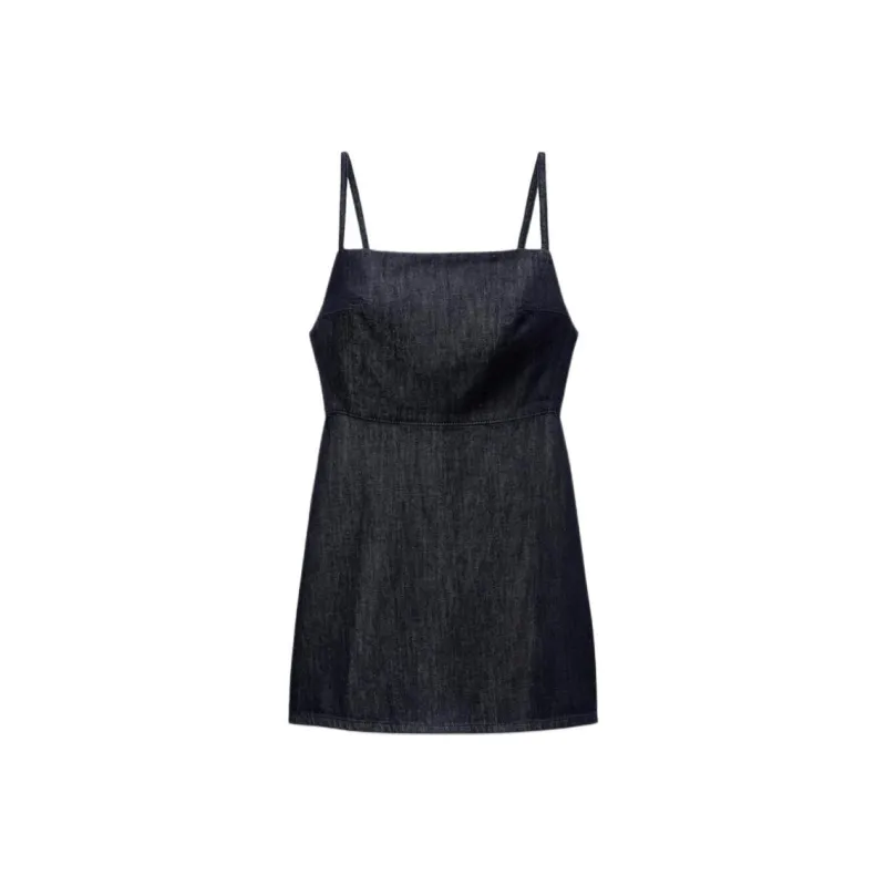 ZARA Trf Slip Dresses Women's Blue-0