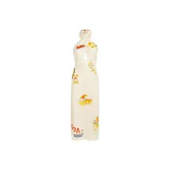 RHODE Paolo Halterneck Midi Dress