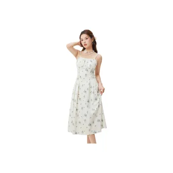 Love To Serve Slip Dress Women's Blue Apricot Blossom