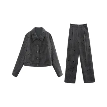 A Paradise For Awakening Casual Suit Women's Gray