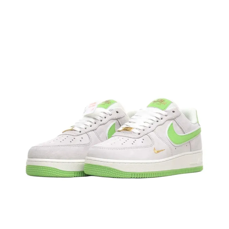 Nike Air Force 1 Anti Slip Wear Resistant Low Top Skateboard Shoes Unisex Light Green-2