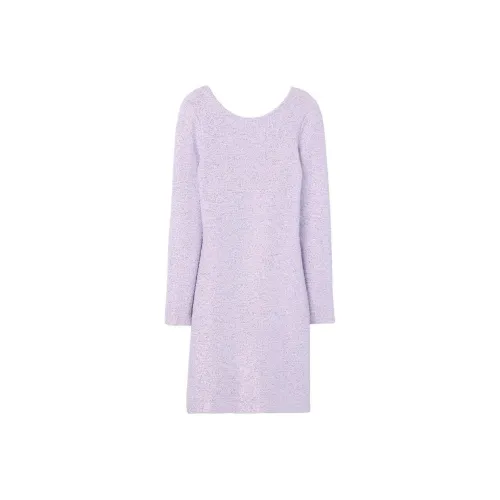 St. John Sequin-embellished Knitted Minidress