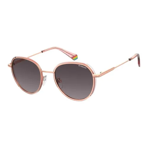 square-frame Round Sunglasses Braun Men's Pink