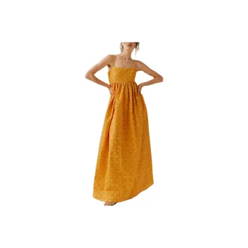 FREE PEOPLE Boardwalk Maxi Dress Slip Dresses Women's Marigold