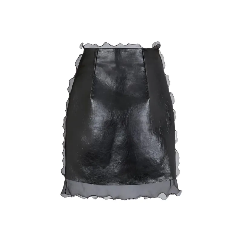 FENDI Casual Short Skirts Women's Black-0