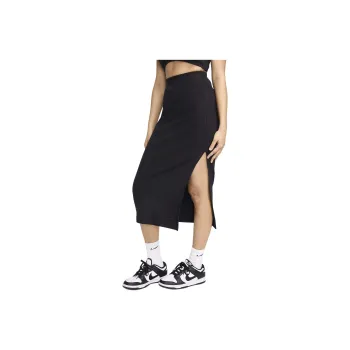 Nike Sportswear Chill Knit Casual Long Skirts Women's Black