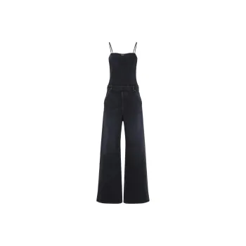 DIESEL De Vors Wide Leg Denim Jumpsuit