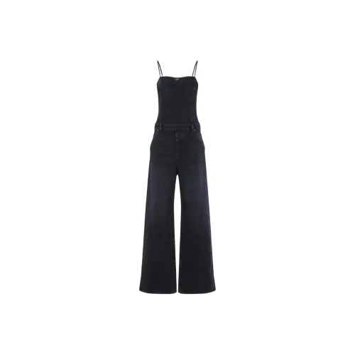 DIESEL De Vors Wide Leg Denim Jumpsuit