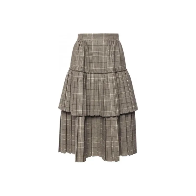 GUCCI Casual Long Skirts Women's Brown-0