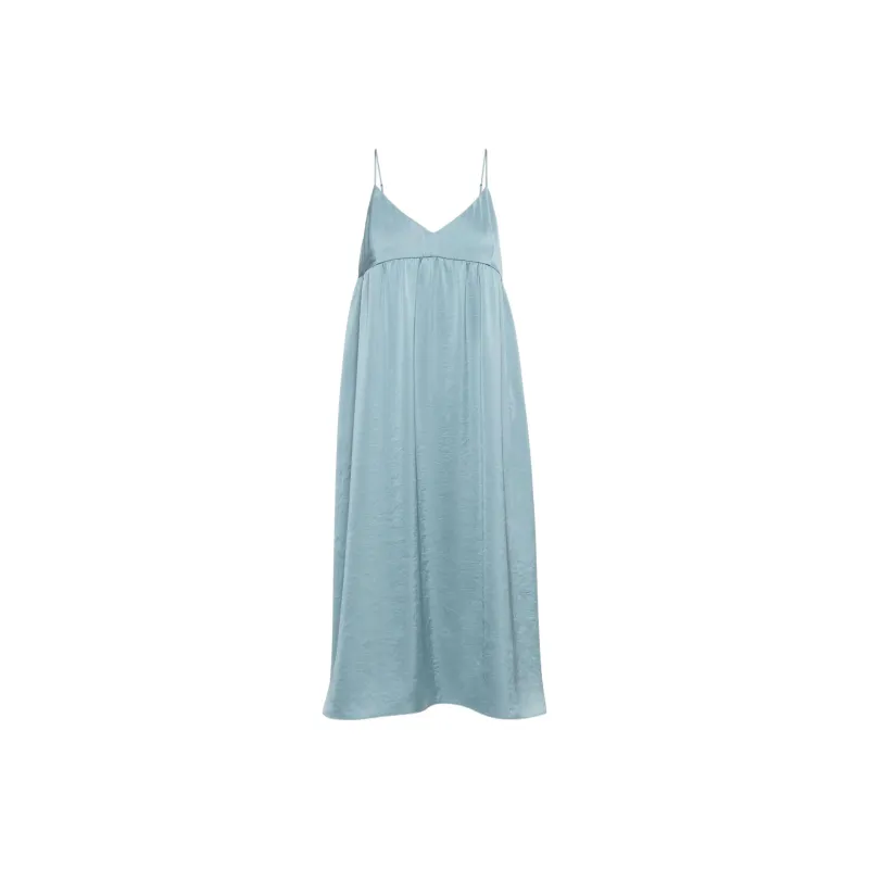 ARITZIA Wilfred Lover Satin Midi Dress Slip Dresses Women's Slab Blue/Board Blue-0