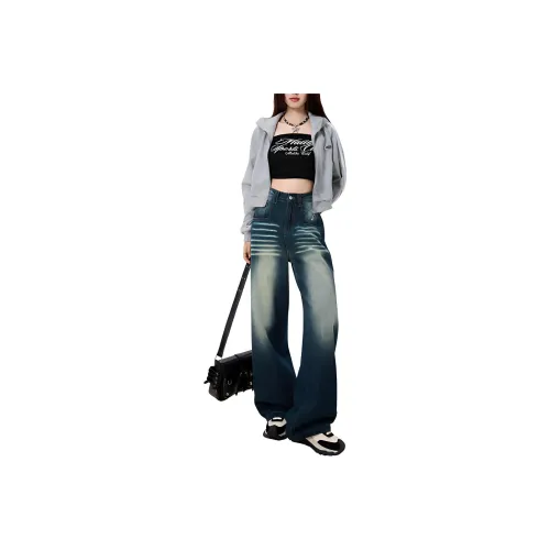 YINLEI Jeans Women's Turkish Blue