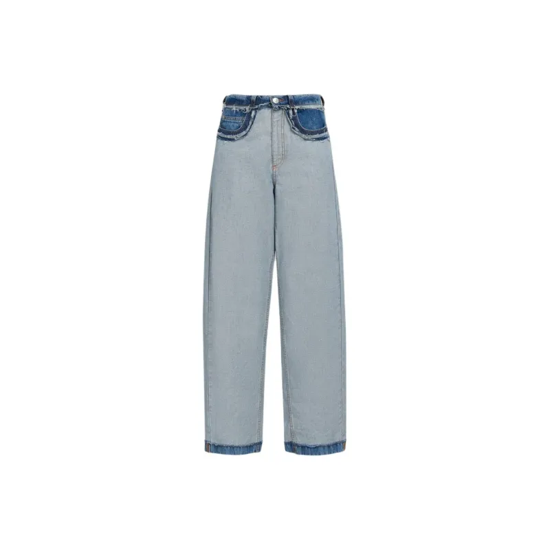 MARNI Stone Washed Denim 5 Pocket Pants 'Azure'-0