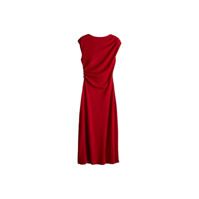 H&M Sleeveless Dress Women's Deep Red-0