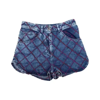 CHANEL FW22 Denim Shorts Women's Blue