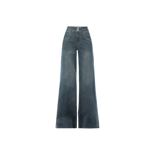 YINLEI Jeans Women's Vintage Blue