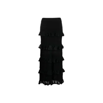 Zimmermann Luminoity Ruffled Midi Skirt