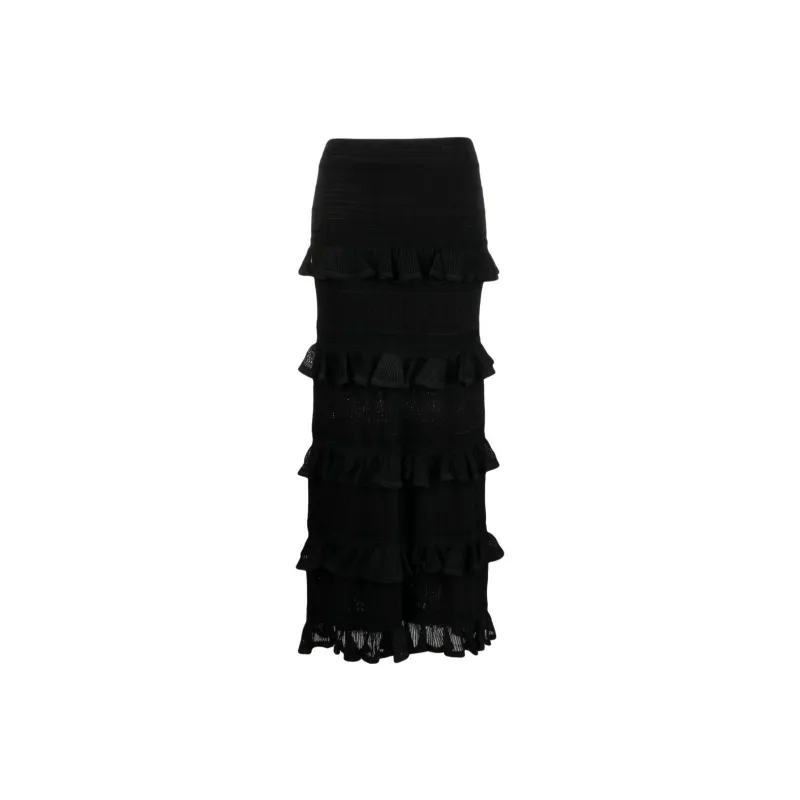 Zimmermann Luminoity Ruffled Midi Skirt-0