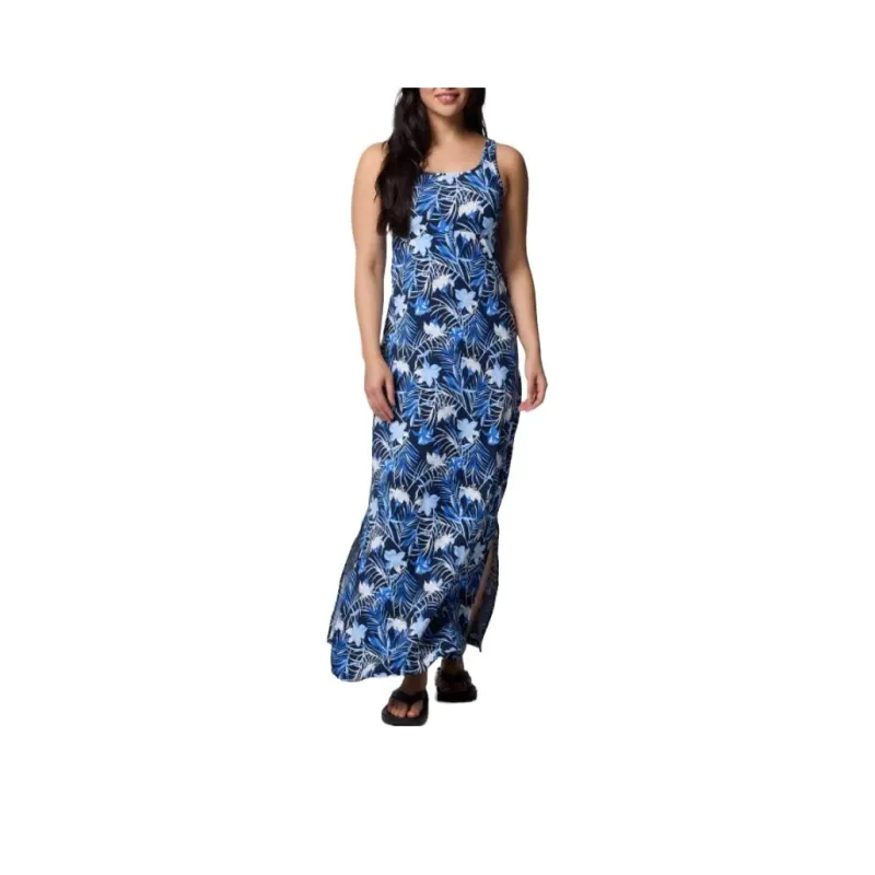Columbia PFG Freezer Sleeveless Dress Women's Preppy Marine Blue-0