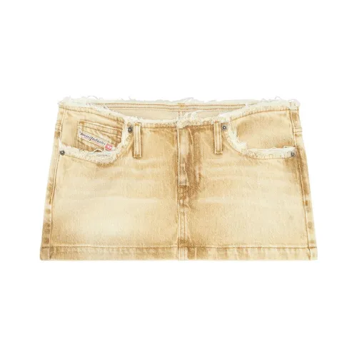 DIESEL Casual Short Skirts Women's Yellow