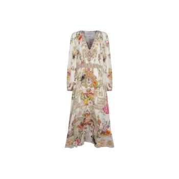 Camilla Shirred Raglan Dress
