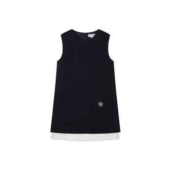 Teenie Weenie Sleeveless Dress Women's Navy Blue