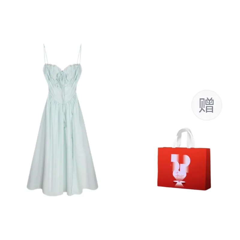 QYPRF Slip Dress Women's Mint Green-4