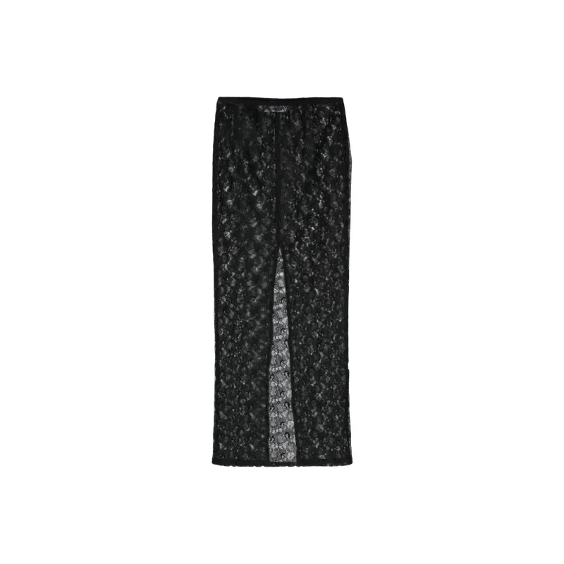 CHIARA FERRAGNI Floral lace Midi Skirt-0