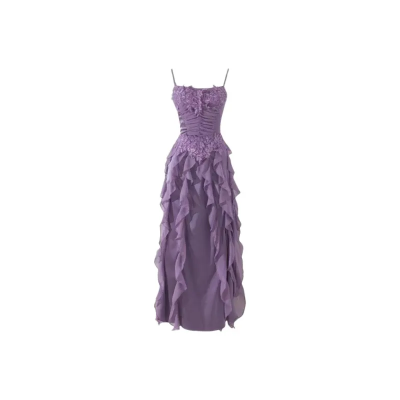 QYPRF Slip Dresses Women's-6