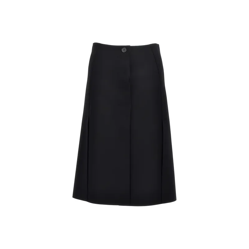 Lanvin Back Slit A Line Skirt-0