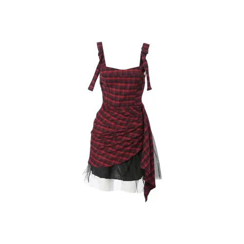 JOSR Slip Dresses Women's Red