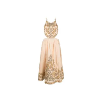 Zimmermann Devi Halter Tie Midi Dress