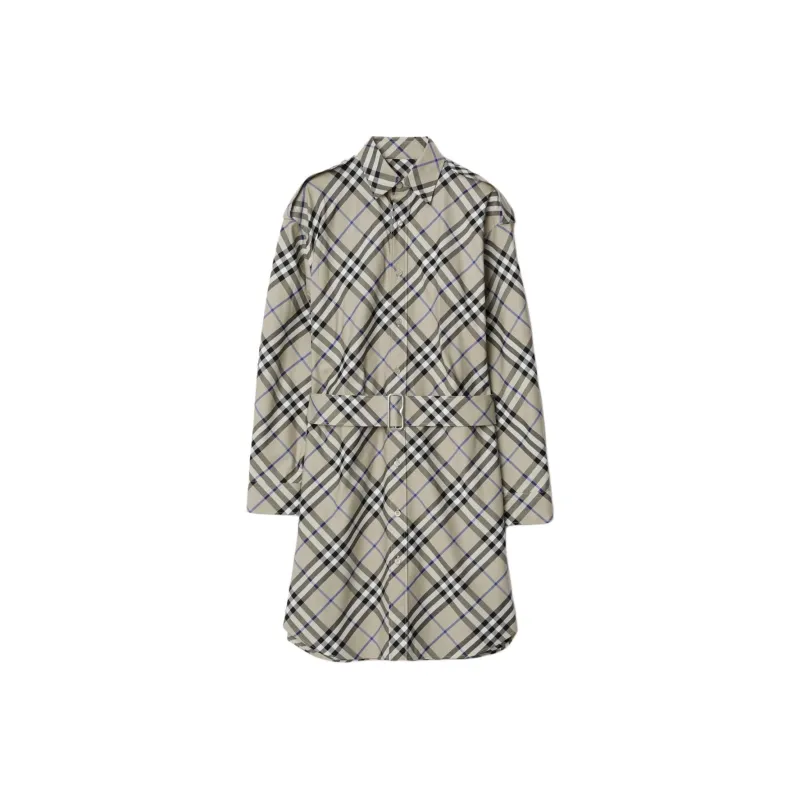 Burberry Vintage Check print Cotton Shirt Dress-0