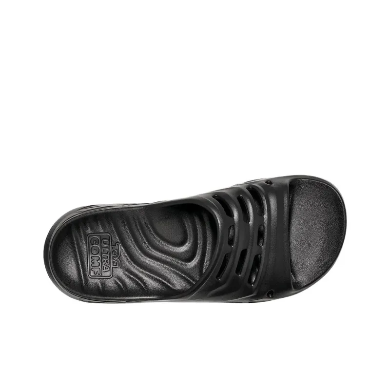 Teva Slip Resistant Abrasion Resistant Slide Slippers Unisex Black-4