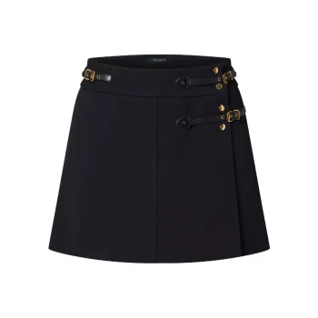 LOUIS VUITTON Strap Detail Mini Wrap Skirt