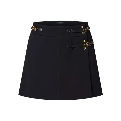 LOUIS VUITTON Strap Detail Mini Wrap Skirt