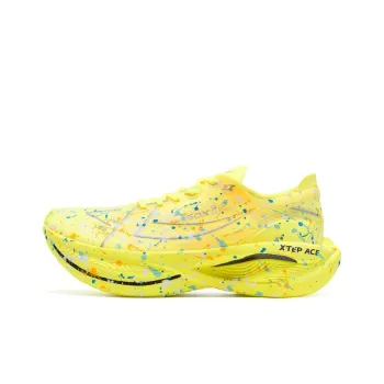 XTEP 160X 3.5PRO Running Shoes Men Low Top Fluorescent Bright Yellow, Teal