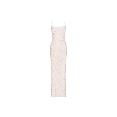 Skims Valentine's Day Collection Slip Dresses Women's MARBLE CANDY HEART PRINT/Marble Candy Heart Print
