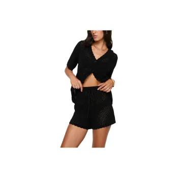 PRINCESS POLLY BEACH DAY KNIT SET Casual Suit Women's BLACK/Black
