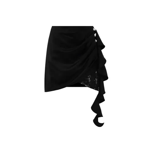 OZLANA Daughter Of The Sea Series Casual Short Skirts Women's Black