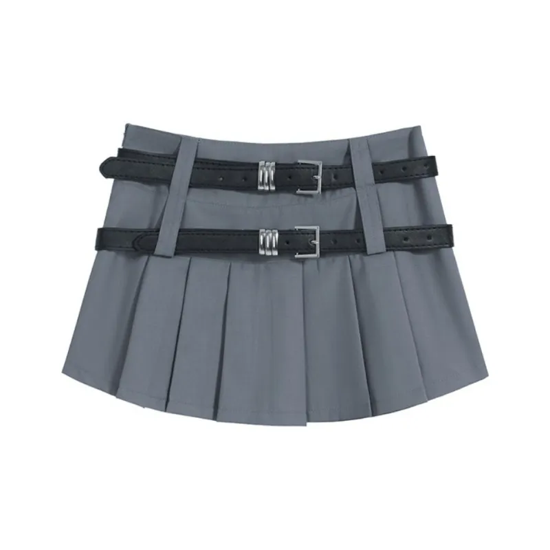 ETSE Casual Short Skirts Women's Light Gray-0