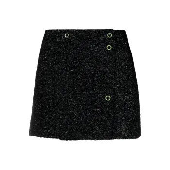 GANNI Casual Short Skirts Women's Black